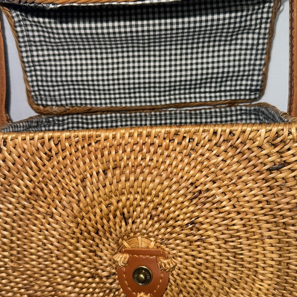 Anthropologie Rattan Bag - Picture 8 of 9